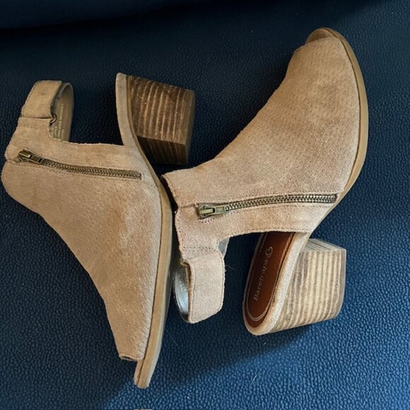 Baretrap Peep Toe Sandal/ Boot Neutral colour Suede size 8.5 - Picture 6 of 11
